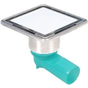 Resim Sukar Beyaz Cam Yer Süzgeci Çelik Çerçeve 