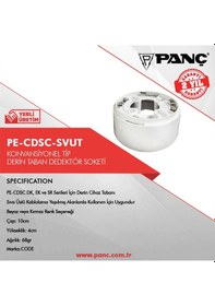 Resim Pe-Cdsc-Svut Konvansiyonel Tip Derin Taban Dedektör Soketi 