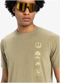 Resim Quiksilver Quıksılver Coastal Run Ss Erkek Aloe Heather T-shırt Eqykt04372-tmsh Bej 