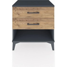 Resim Hyperion Komodin 2 Çekmeceli 60X44X64 Antrasit-Çam 