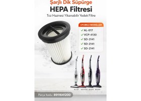 Resim ÖZ BEYAZ EŞYA Altus AL-617 Şarjlı Dik Süpürge Hepa Filtresi 