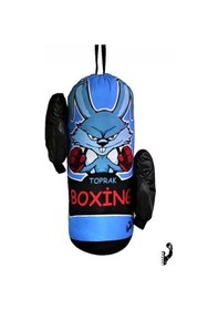 Resim Çocuk Boks Kum Torbası Eldiven Dahil 2-6 Yaş Mavi Diğer 