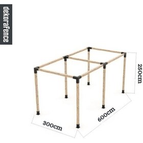 Resim Kendin Yap Pergole Sistemi 300x600x250 
