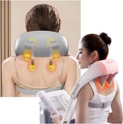 Resim AyrStore 45℃ Isı ve 6 Masaj Başlıklı Mini Boyun Masaj Aleti, Boyun, Sırt, Omuz, Bacak, Karın için K 