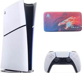 Resim Sony Playstation 5 Slim 1 TB Digital Edition Oyun Konsolu (İthalatçı Garantili) + Sony Playstation 5 Taşıma Çantası Koyu Kırmızı 