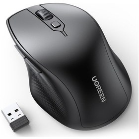 Resim Ugreen Ergonomik Sessiz Çift Modlu Bluetooth & Wireless Kablosuz Mouse, Siyah, 90395 - 