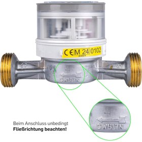 Resim zenner Alman Sıcak Su Sayacı Dn 20 -130mm 