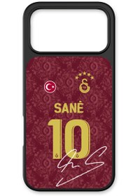 Resim Galatasaray Leroy Sane 3. Forma İmzalı Cam Telefon Kılıfı - iPhone 17 Pro 