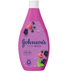 Resim Johnson & Johnson Vitra Rich Yenileyici Duş Jeli - Ahududu Özlü 400ml 