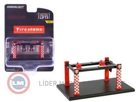 Resim 1:64 Greenlight Lift Auto Body Shop Four Post Lifts Series 6 Standard Oil 