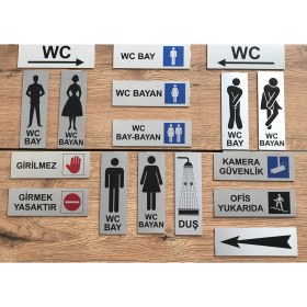 Resim Se -Dizayn Genel Sekreter Tabelası Kapı Yönlendirme Levhası 15 cm X 5 cm 