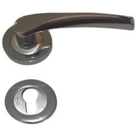 Resim Nobel Polaris Rozetli Yale Nikel Saten Kapı Kolu 