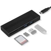 Resim Cbtx USB Hub M.2 Disk Sürücü Koruyucu Harici Laptop Sabit Disk Siyah 