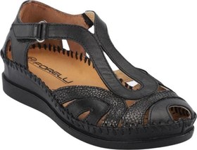Resim Forelli 22521 Sally-G Siyah Kadın Comfort Deri Sandalet 