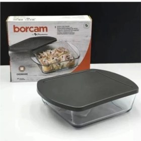Resim Paşabahçe Gri Kapaklı Kare Borcam 3200CC 