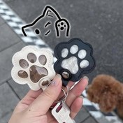 Resim Evcil Hayvan Tüyü Düzeltici Anahtarlık - Pati İzi Desenli Çok Fonksiyonel Köpek ve Kedi Anıtı, Taşınabilir ana 