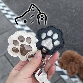 Resim Evcil Hayvan Tüyü Düzeltici Anahtarlık - Pati İzi Desenli Çok Fonksiyonel Köpek ve Kedi Anıtı, Taşınabilir ana 