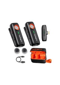 Resim Hohem Mıc-01 Wireless 2 Kişilik Yaka Mikrofonu Lightning 