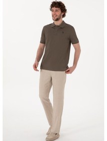 Resim U.S. Polo Assn. Erkek Taş Slim Fit Kanvas Pantolon 50309113-VR049 