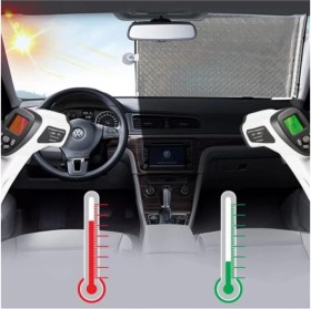 Resim Ankaflex Ön Cam Metalize Perde 130 cm x 60 