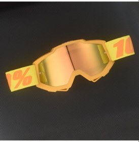 Resim Jzcat 100% Motosiklet Gözlükleri Açık Hava Bisiklet Kaskı Spor Gözlükleri Motosiklet Gözlükleri - Turuncu Çerçeve Dazzle Kırmızı Pul 