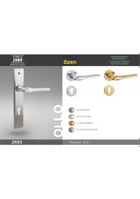 Resim Kapı Kolu Zk93 Ollo Krom Saten Yuv. Rozetli Wc 