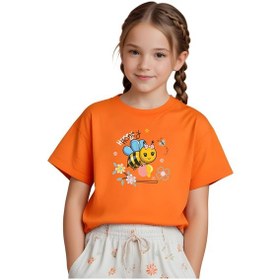 Resim Fyk Kids Kız Çocuk Honey Baskili Ti Şört Turuncu 