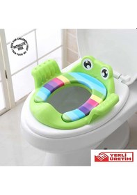 Resim Softy Frog/kurbağa - Bebek / Çocuk Klozet Kapağı Adaptörü - Yeşil 