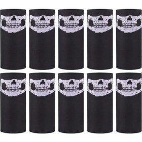 Resim Danger Buff Bandana Boyunluk Maske Saç Bandı 10'lu Paket Standart 