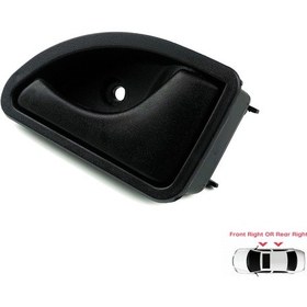 Resim Renault Kangoo Twingo Mk1 için İç Sağ Kapı Kolu Siyah 7700309314 N11.14901 