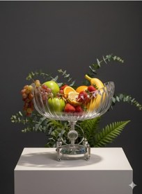 Resim Çnr Home Ahşap Ultra Lüx Premium Kristal Gold Gondol Kase Dekoratif Masa & Salon Aksesuari Gri 