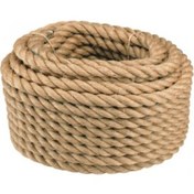 Resim Gereksiz Şeyler 16mm Jüt Halat Kendir Urgan Halat Ip 200 Metre Dekoratif Halat 