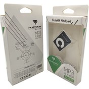 Resim bilginstore (Siyah) Mini Mp3 Çalar + Kulaklık + Şarj Kablosu Platoon Pl-2423 