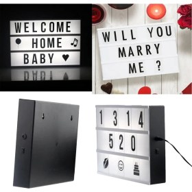 Resim A4 LED Işıklı Yazı Panosu Lightbox 