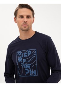 Resim Pierre Cardin Erkek Lacivert Pijama Takım 50322653-200 Lacivert 