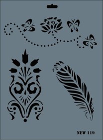 Resim Skygo Rich New Seri N-119 Stencil 35x25 cm 