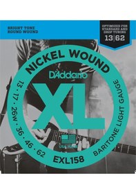 Resim D'addario Exl158 Elektro Gitar Tel Seti. Xl. 13-62. 3Rd Nıckel Wo 