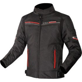 Resim Ls2 Shadow Kadın Mont Siyah-Kırmızı 