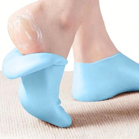 Resim 1 Çift Aloe Vera Yumuşak Jel Nemlendirici Kadın Silikon Çorap - Kuru Ayak, Çatlak Topuk ve Pürüzlük İçin Spa Ayak Masajı Çorabı, Parfümsüz Hidratasyonlu, Rahat Kesim, Cilt Dostu Kumaş, Cilt Bakımı Severler İçin Açık Bej 