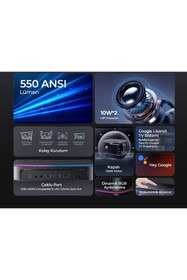 Resim Havit İphone-Android Görüntü Aktarım Wİ-Fİ 5gz Kablosuz 4K Desteği Otomatik Netleme Projeksiyon Cihazı 