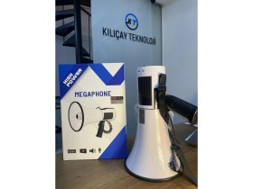 Resim 106U Bluetooth-Usb-Siren-Ses Kayıt Özellikli Dahili Bataryalı 100 Watt Büyük Boy Megafon 