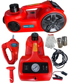 Resim Hırdavat Elektrikli Araba Kriko Kiti 5 Ton 12V Hidrolik Kriko Seti, Darbe Anahtarı Ve Şişirme 