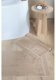 Resim Zeynep Tekstil Tyen 2 Adet Ayak Havlusu, Banyo Paspası, Havlu Paspas Bej 