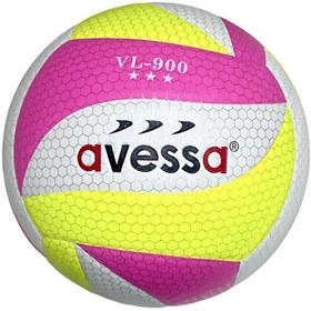 Resim Avessa VL-900-101 Pembe Sarı Voleybol Topu 