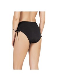 Resim Endeep Kadın Yüksek Bel Yan Büzgülü İpli Bordo Bikini Altı-bordo Bordo 