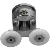 Resim Duşakabin Tekerleği Metal Gövdeli Üst Krom Teker Çapı 24 Mm 