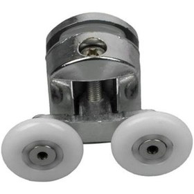 Resim Duşakabin Tekerleği Metal Gövdeli Üst Krom Teker Çapı 24 Mm Krom 