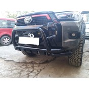 Resim ozcankrom Toyota Hilux Ön Koruma Double Shark Siyah 2016+ 