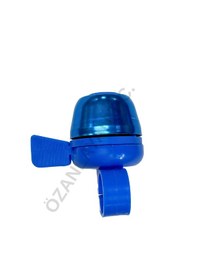 Resim Bisiklet Zil Gidon Bağlantılı Mavi Renk 