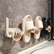 Resim 1 Adet Sevimli Duvara Monte Terlik Askısı, Matkap Gerekmez, Banyo & Yatak Odası İçin Vazgeçilmezi, Kolay Kurulumlu, Yer Tasarruflu Ayakkabı Düzenleyici, Ev için Pratik Asma Kancaları 